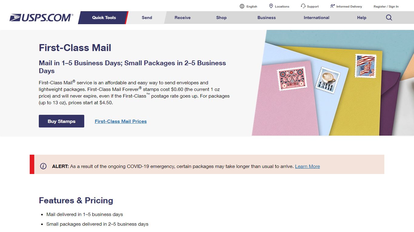 First-Class Mail & Postage | USPS